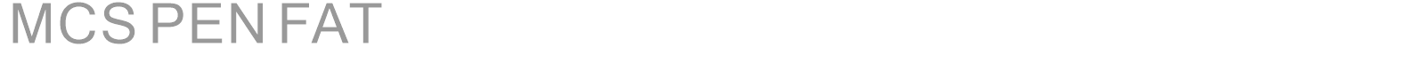MCS PEN FAT font preview